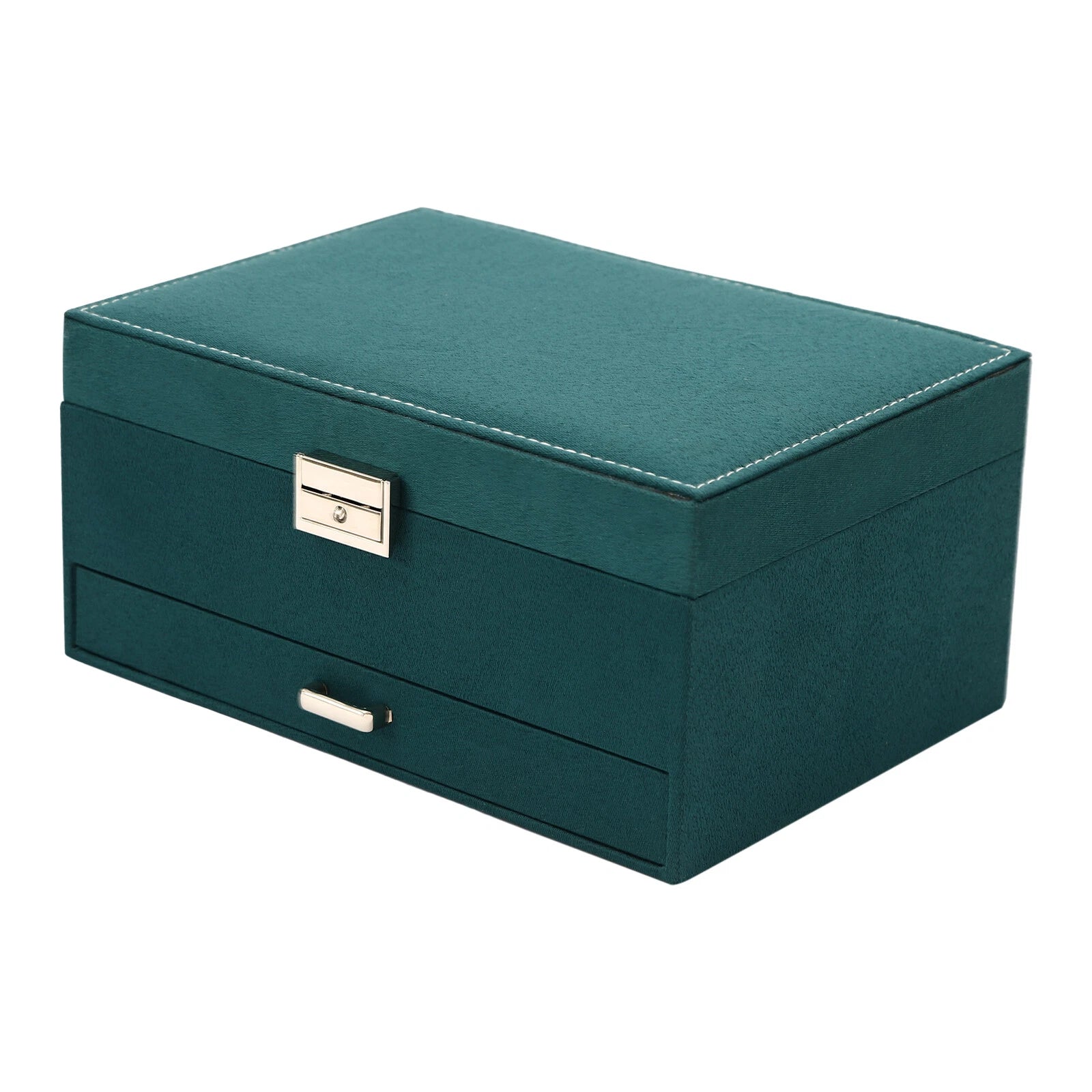 3-Layer Large Jewelry Storage Case Jewelry Box Organizer for Women Girls+Drawers | eBay