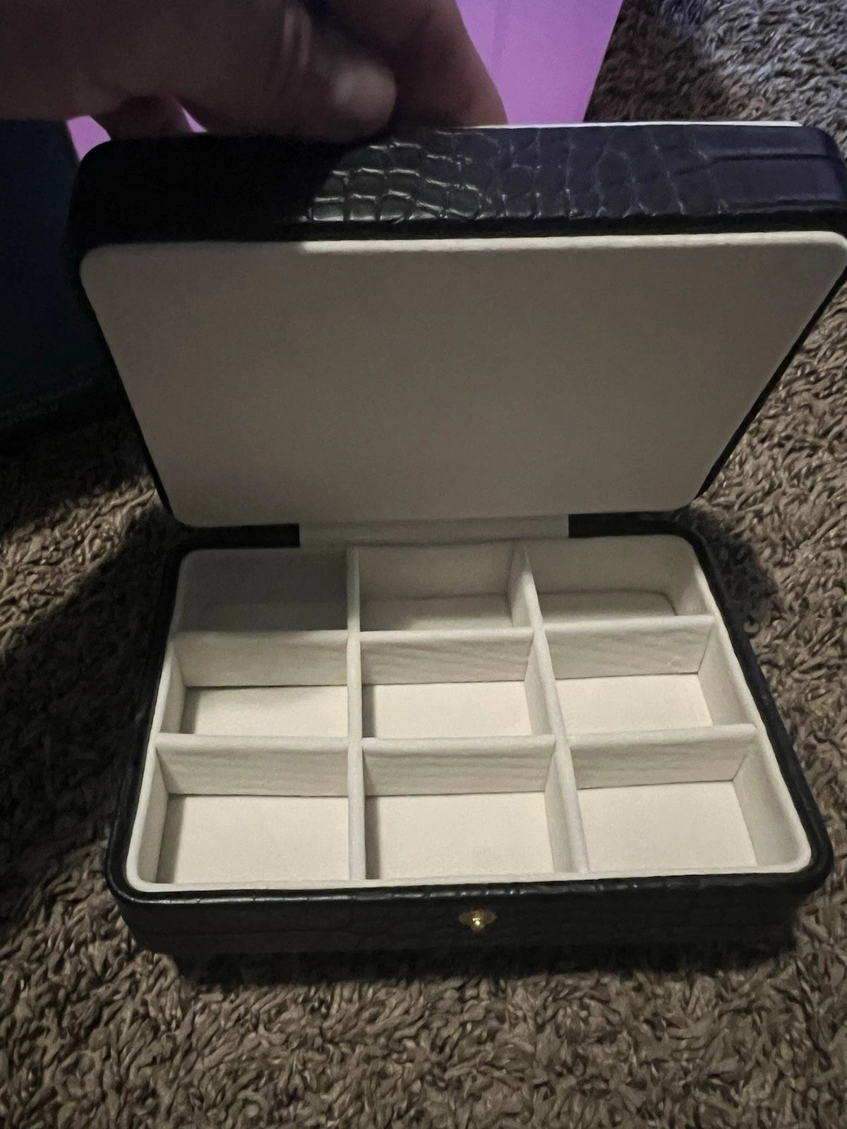 BUTI4WLD Black Leather Jewelry Box | eBay