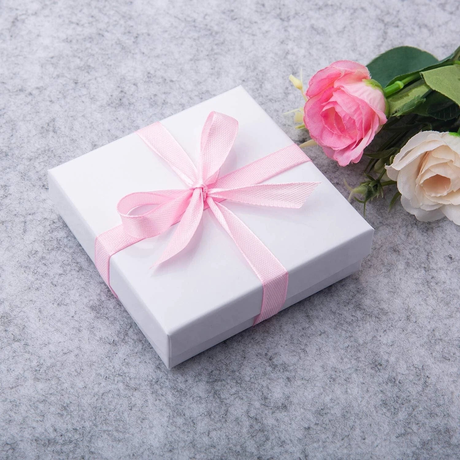 GEFTOL Jewelry Gift Boxes 96 Pack 3.5x3.5x1 Inch Cardboard Jewelry Boxes (White) | eBay