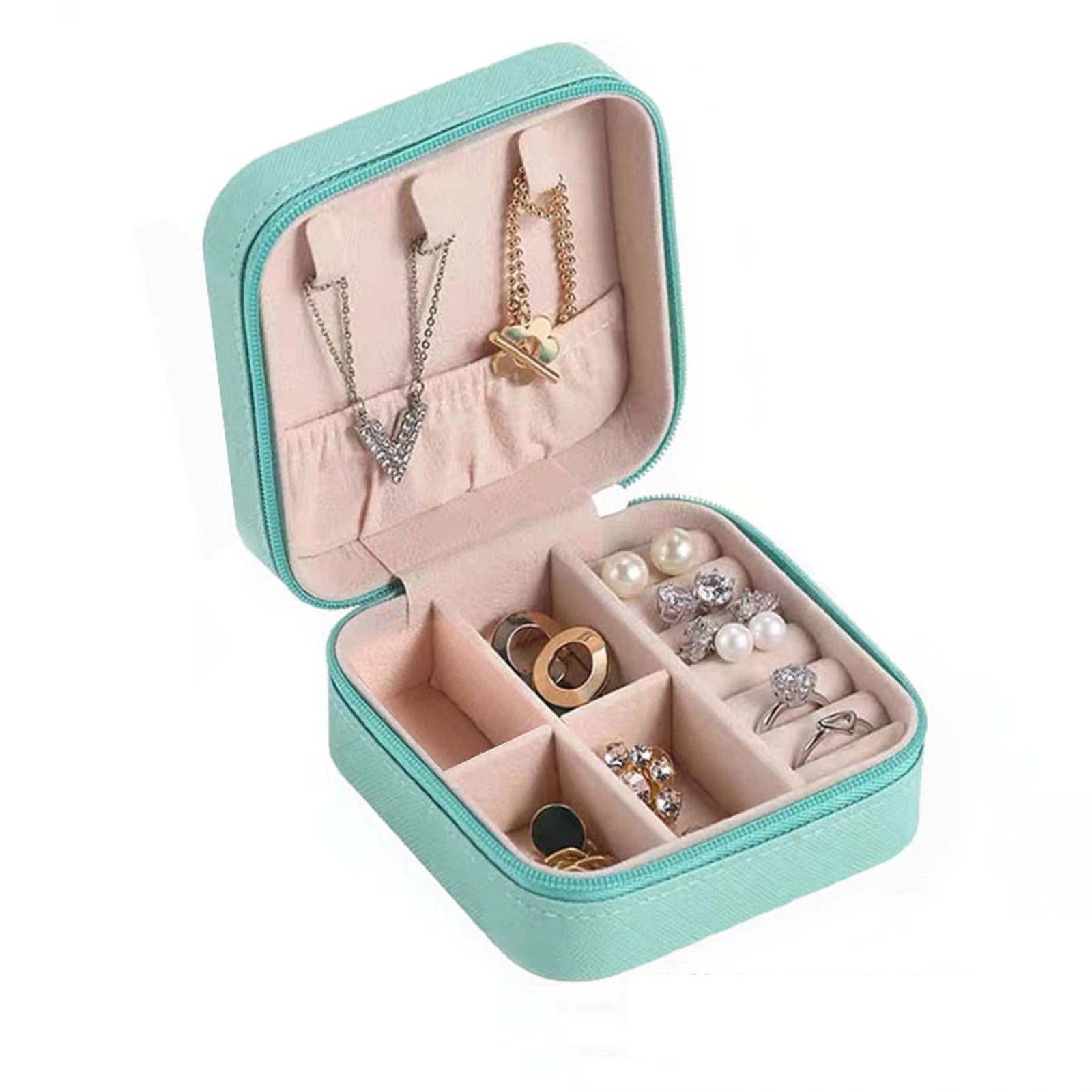 Jewelry Box Jewelries Storage Case PU Leather Organizer For Necklace | eBay
