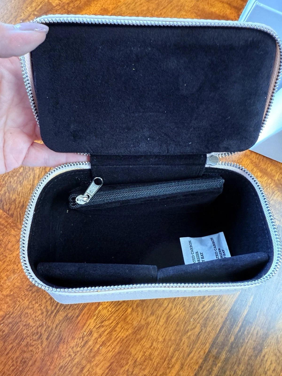 NIB Pandora Portable Jewelry Box Travel Organizer Handled Beige | eBay