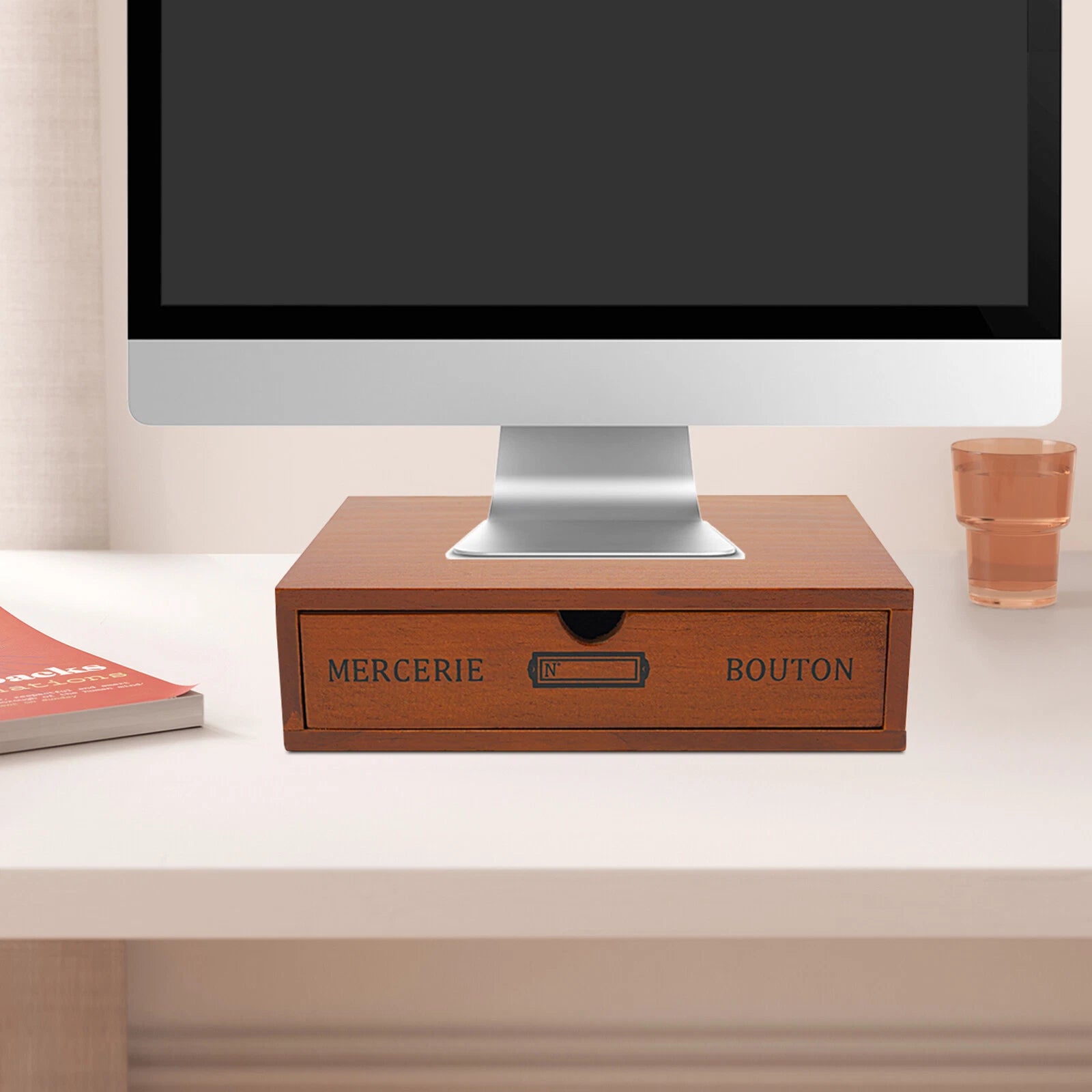 Single-Drawer Storage Box, Wooden Desktop Jewelry Organizer, Desktop Drawer Box | eBay