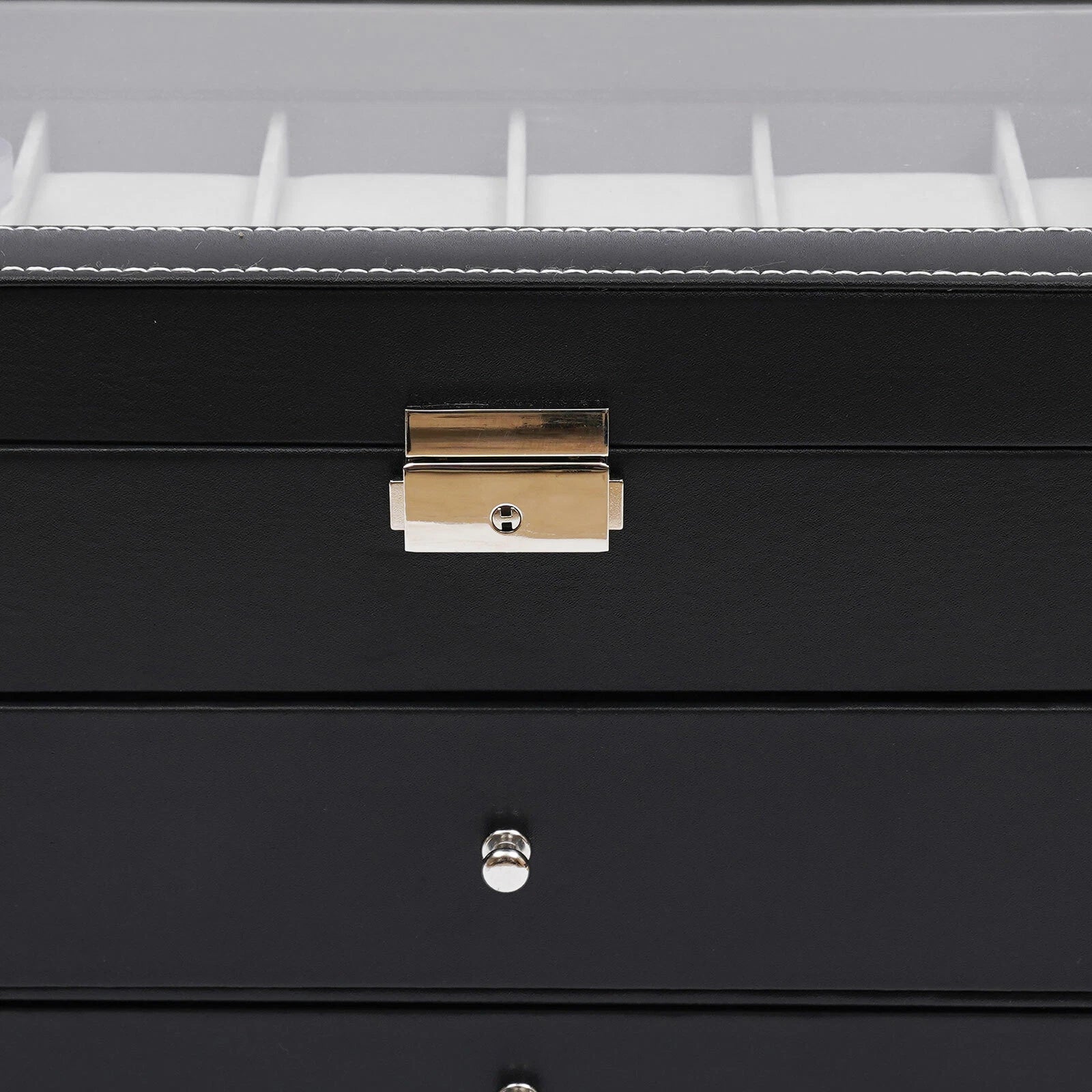 3 Layers Jewelry Storage Box 25 Slots Watch Sunglasses Organizer Display Case | eBay