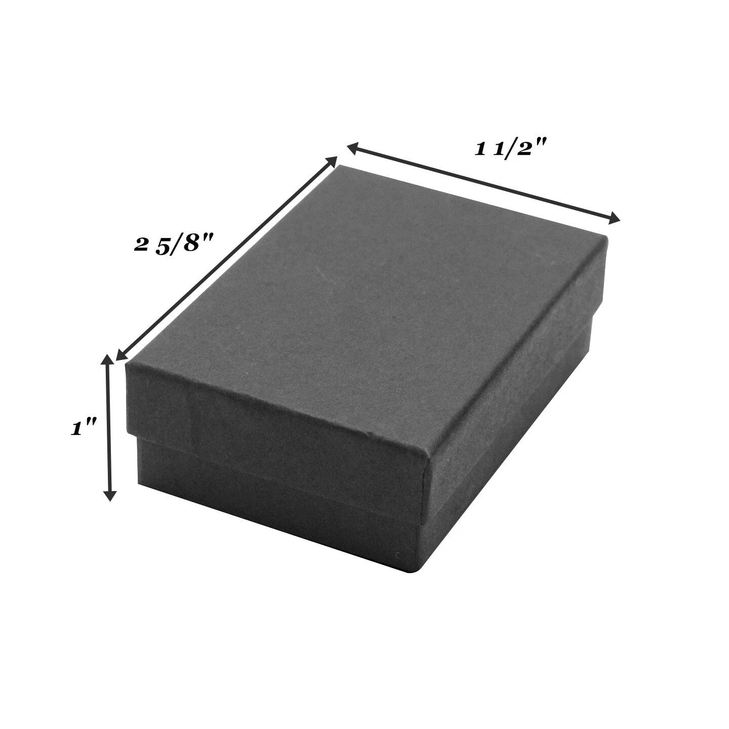 4 Sizes Matte Black Assorted Cotton Filled Jewelry Gift Boxes Packaging Crafts | eBay