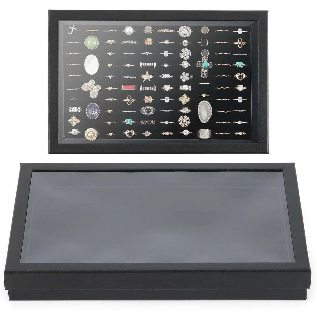 1-3 Pack 100 Slots Jewelry Ring Display Organizer Tray Holder Storage Boxes Case | eBay