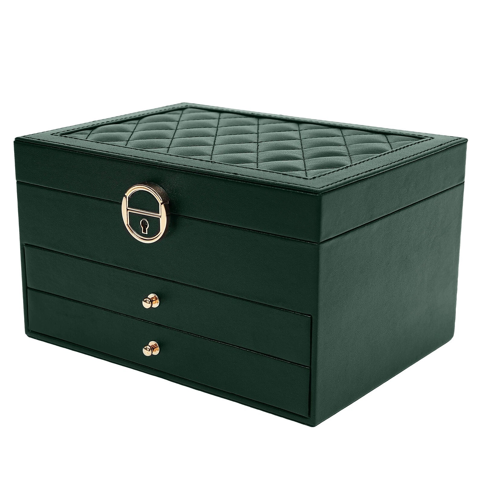 3 Tiers Modern Watch Box Display Jewelry Case Storage Accessory Organizer W/Key | eBay