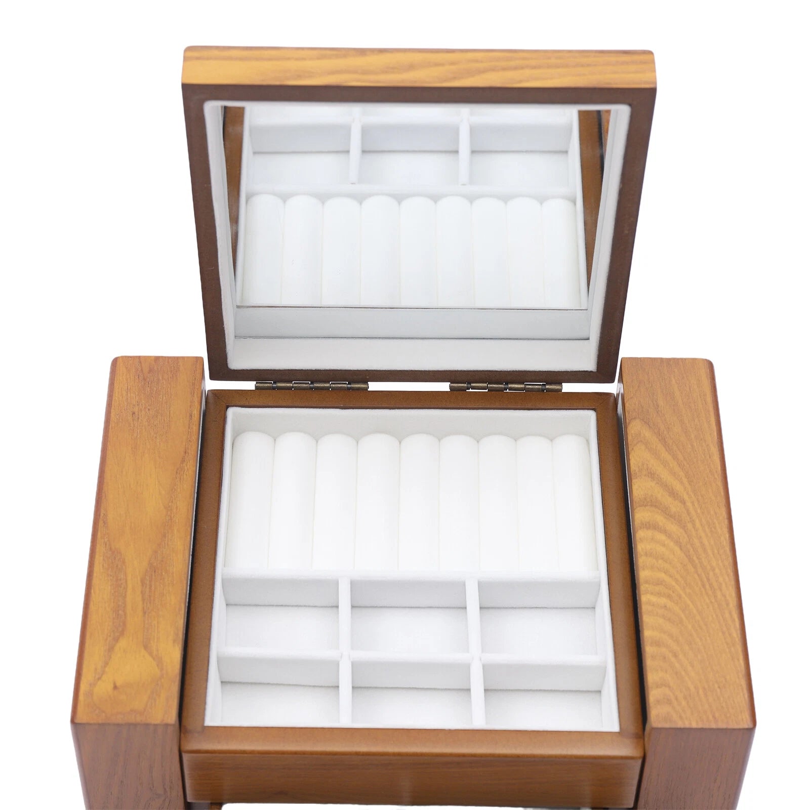 Vintage Large Jewelry Organizer Wooden Storage Box 5 Layers Case with 4 Drawers！ | eBay