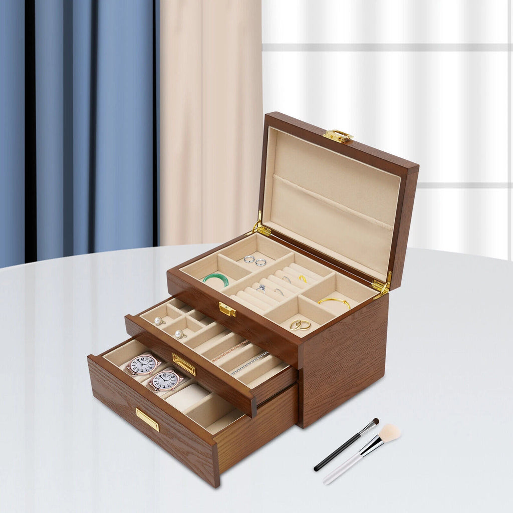 Jewelry Organizer Box,Jewelry Boxes for Storage Earrings Rings Necklace Bracelet | eBay