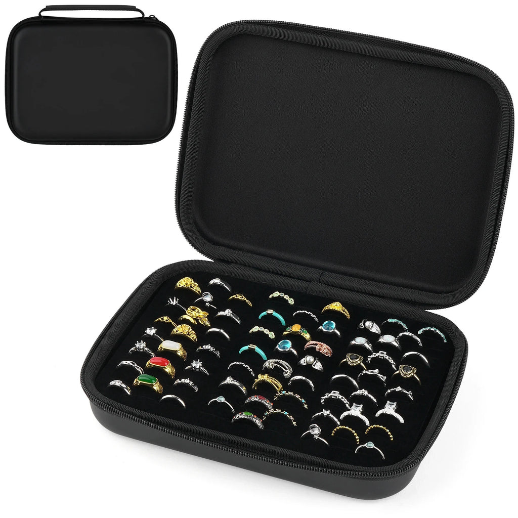 New 50 Slots Ring Organizer Storage Case Jewelry Ring Display Collector Only Box | eBay