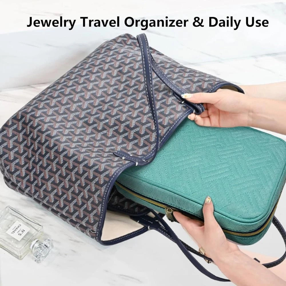 Jewelry Travel Organizer Case Portable Jewelry Storage Booklet Necklace PouchBag | eBay