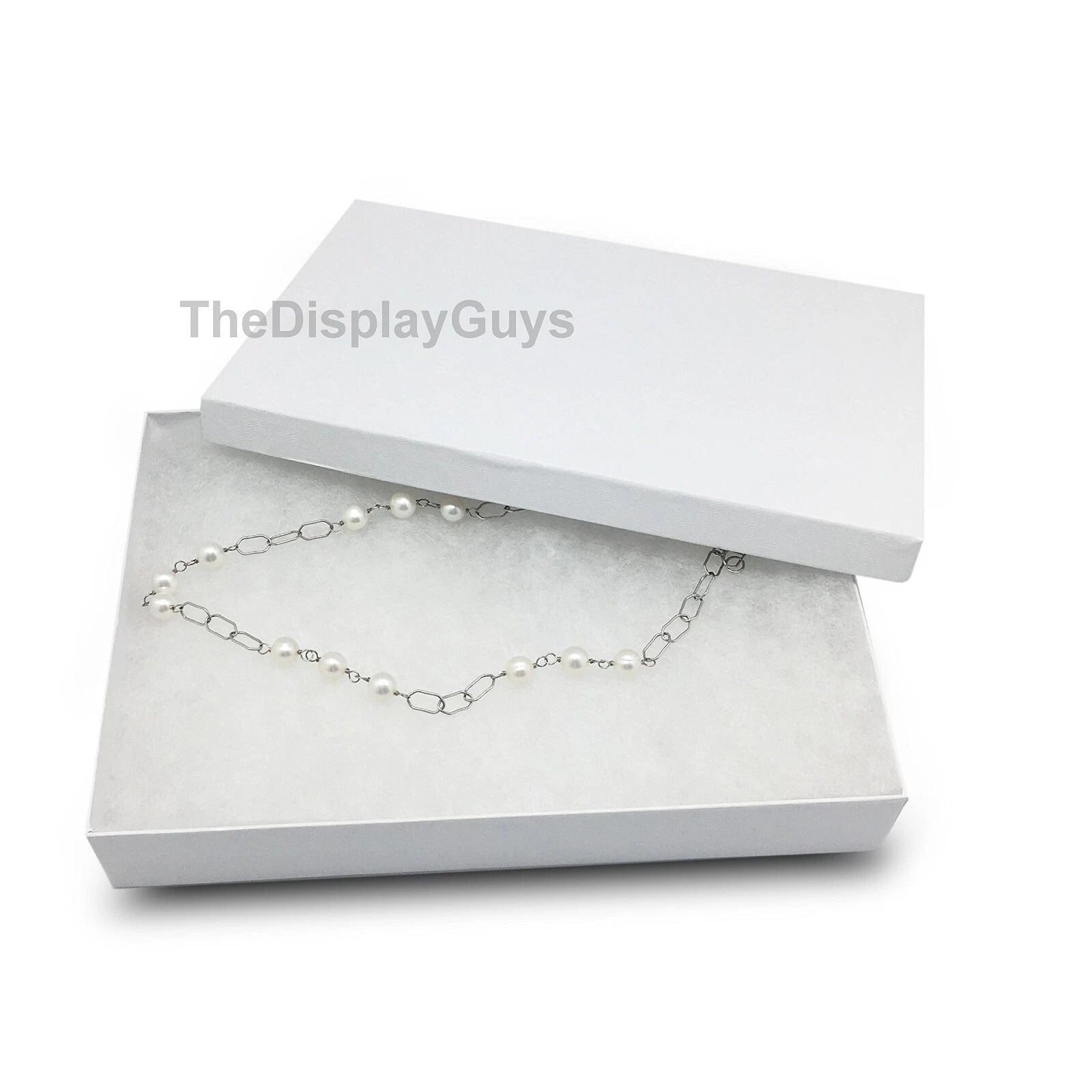 100pc Cardboard Paper JEWELRY GIFT BOX Cotton Padding Insert White Swirl 11 Size | eBay