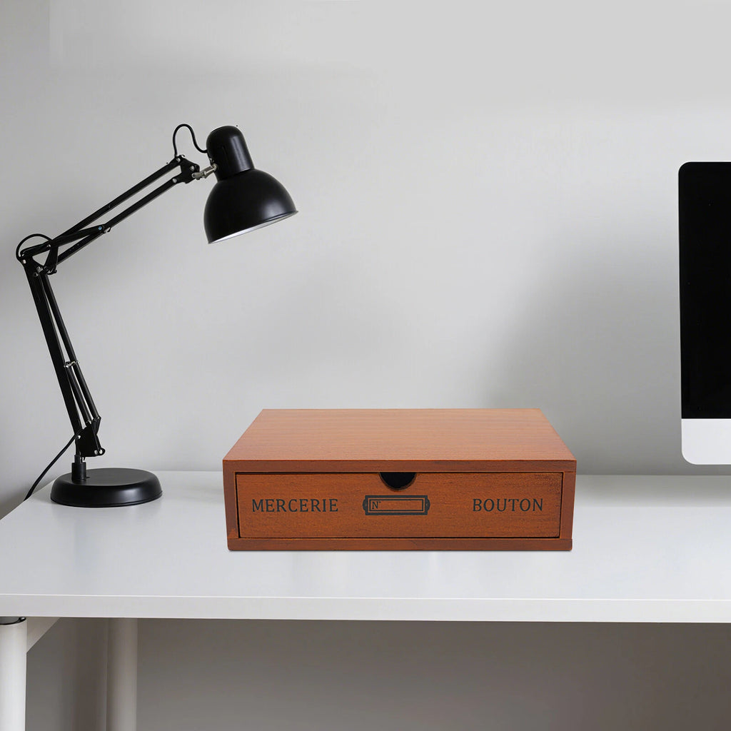 Single-Drawer Storage Box, Wooden Desktop Jewelry Organizer, Desktop Drawer Box | eBay