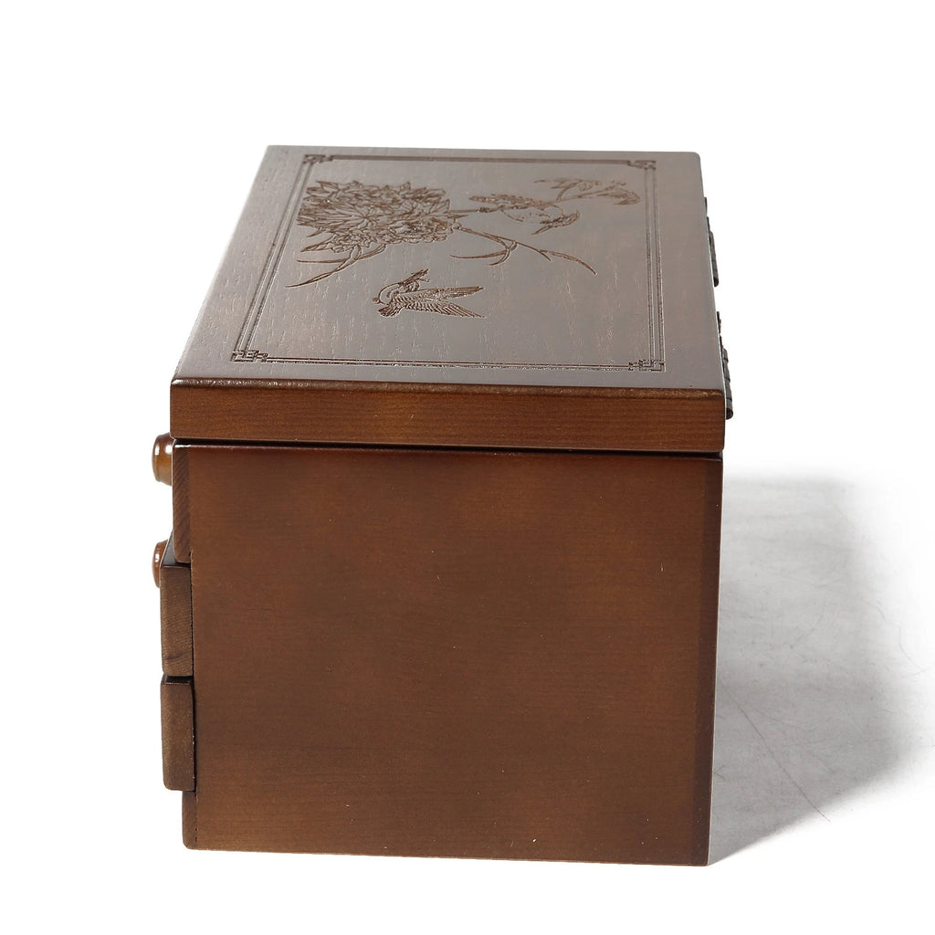 3 Tier Wooden Jewelry Storage Box Organizer for EarRings | eBay