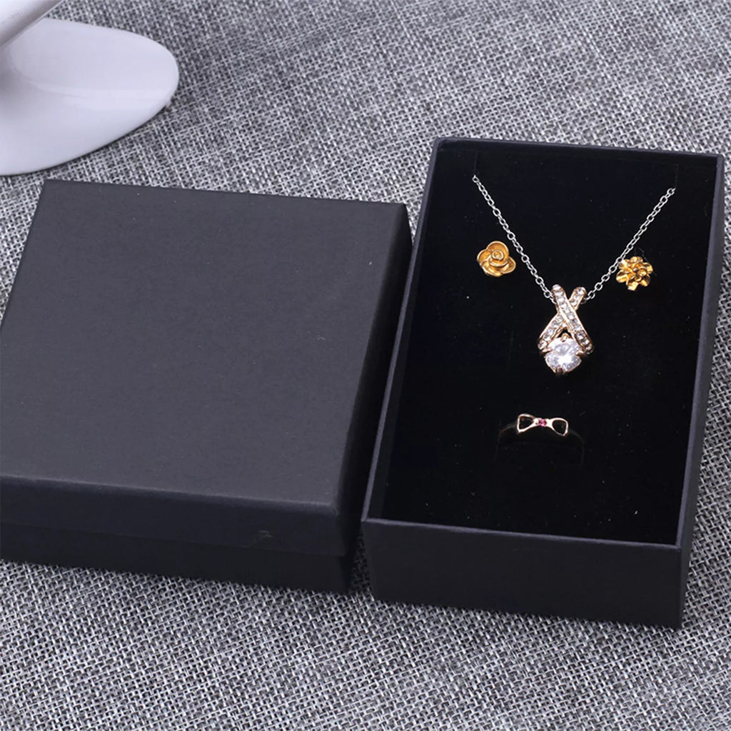 Cardboard Jewelry Gift Boxes Bulk Wholesale Necklace Organizer w/ Sponge Filled | eBay