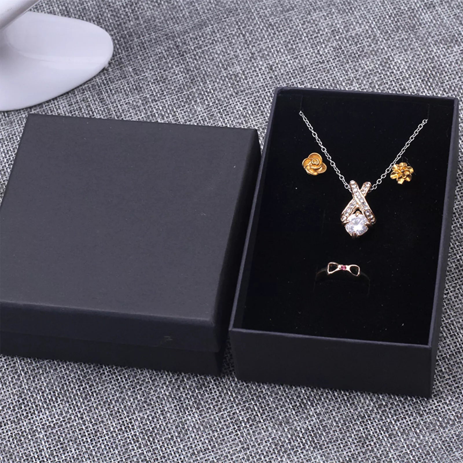 Cardboard Jewelry Gift Boxes Bulk Wholesale Necklace Organizer w/ Sponge Filled | eBay