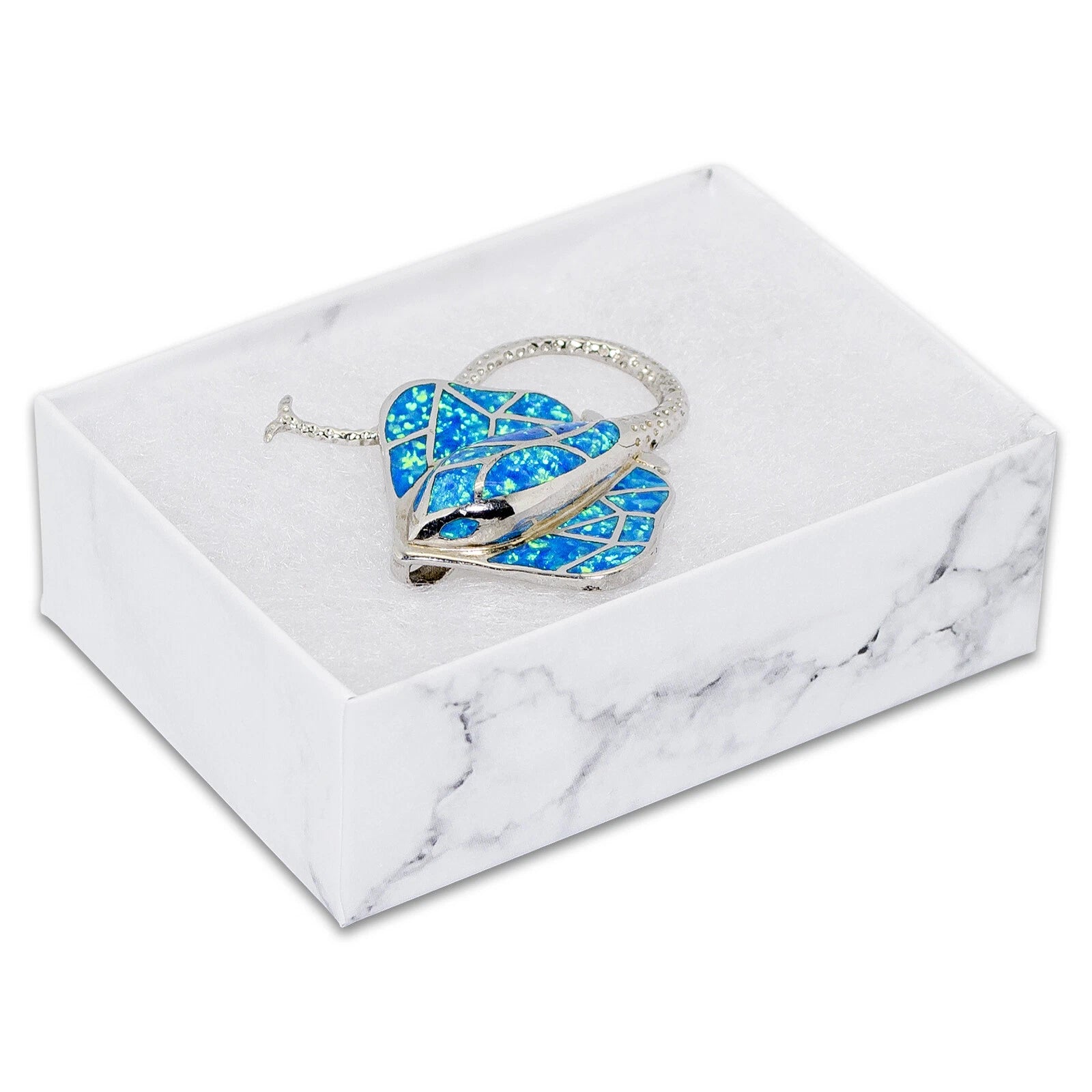 25pc Cardboard Paper JEWELRY GIFT BOX w/ Cotton Padding Insert - Marble 11 Sizes | eBay