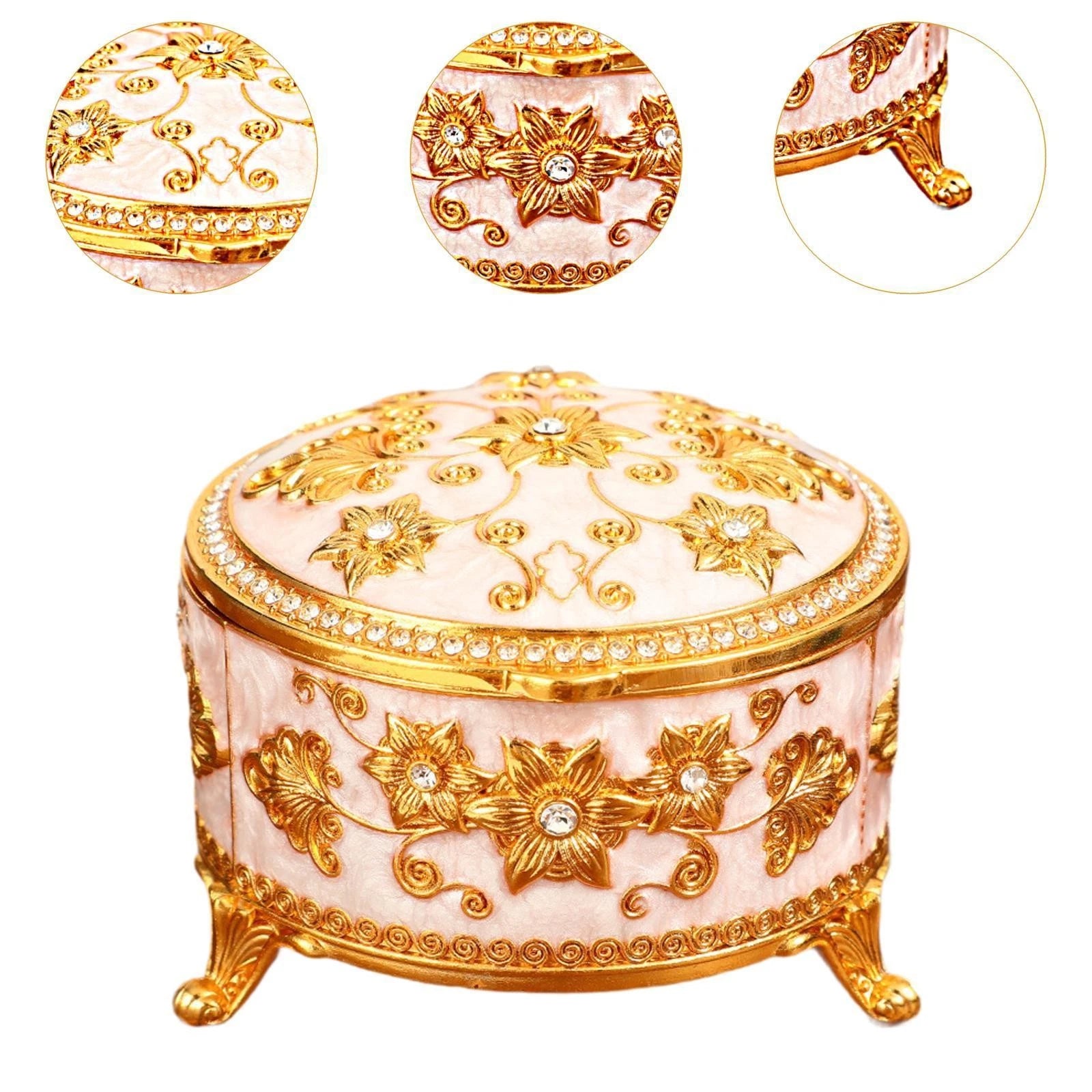Jewelry Box for Women with Lid Versatile Portable Storage Case for Watch Mom | eBay