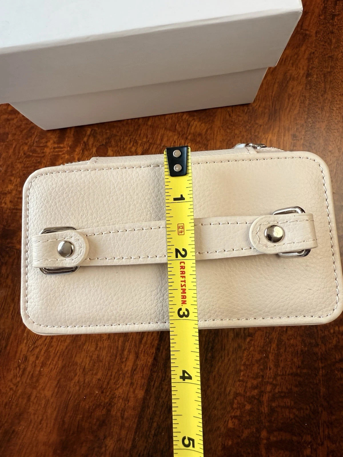 NIB Pandora Portable Jewelry Box Travel Organizer Handled Beige | eBay