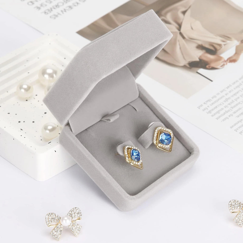 6 Pieces Classic Velvet Jewelry Earring Gift Box for Stud Earring Necklace | eBay