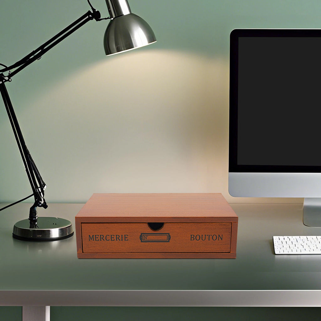 Single-Drawer Storage Box, Wooden Desktop Jewelry Organizer, Desktop Drawer Box | eBay