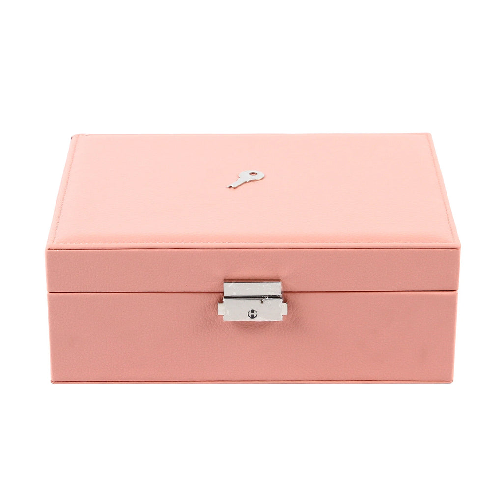 For Necklaces Rings Earrings Jewelry Box Organizer Storage Case Pink Women Gift | eBay