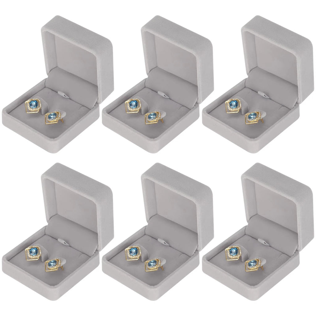 6 Pieces Classic Velvet Jewelry Earring Gift Box for Stud Earring Necklace | eBay