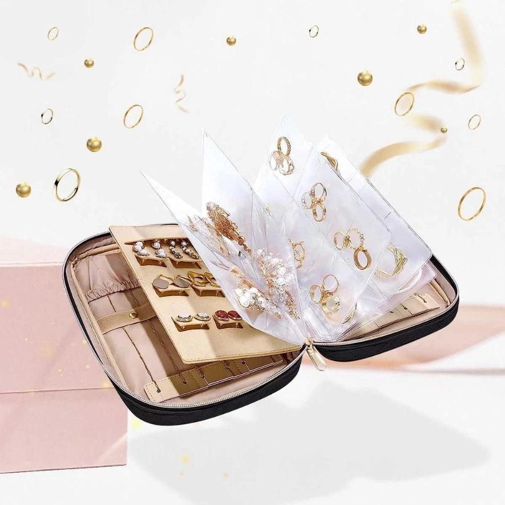 Jewelry Travel Organizer Case Portable Jewelry Storage Booklet Necklace PouchBag | eBay