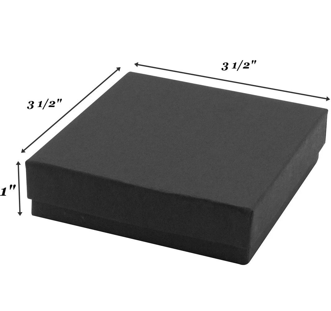 4 Sizes Matte Black Assorted Cotton Filled Jewelry Gift Boxes Packaging Crafts | eBay