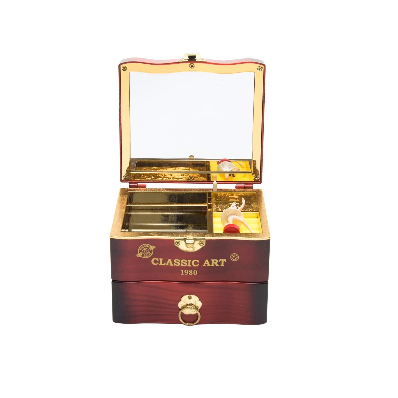 Music Jewellery Box with Rotating Ballerina Dancer Necklace Ring Storage, Mirror | eBay