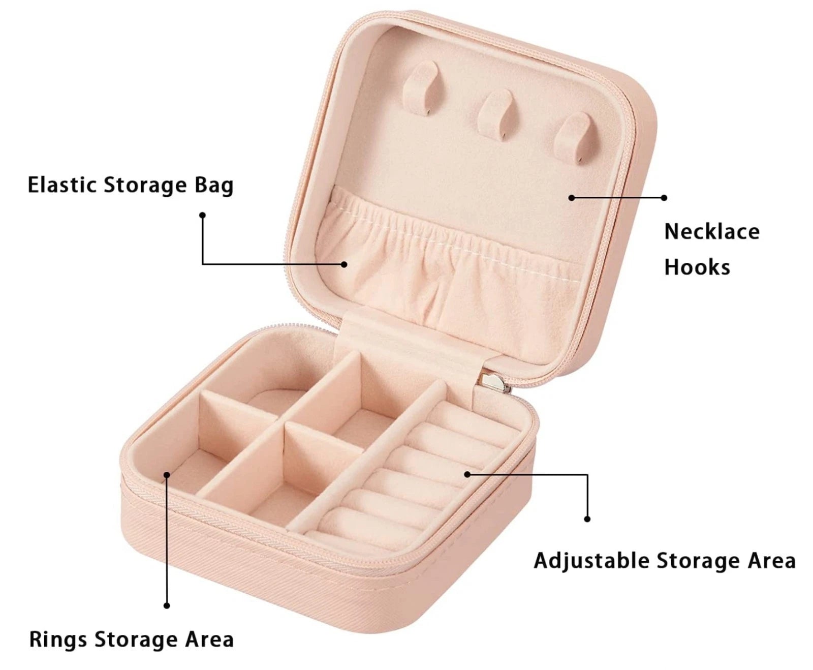 NEW Ring Leather Jewelry Travel Case Box Organizer Holder Storage Earring Case | eBay