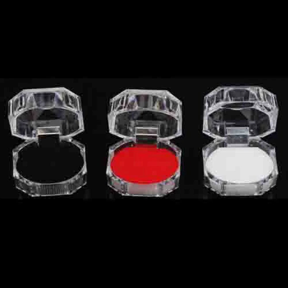 20/40PCS Wholesale Plastic Clear crystal Jewelry Ring Display Storage Boxes* | eBay