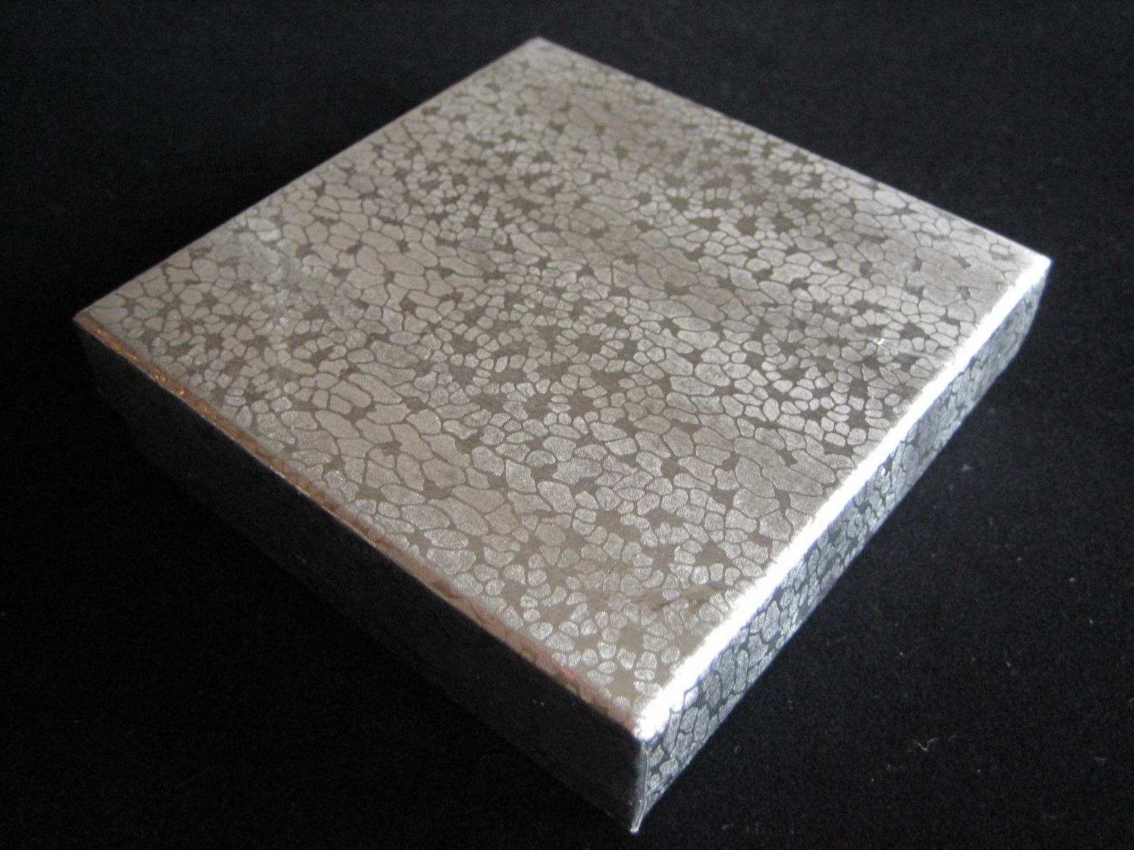 Jewelry Boxes 100 Silver Foil Cotton Filled Retail #33 Gift 3 ½” x 3 ½” x 1" H | eBay