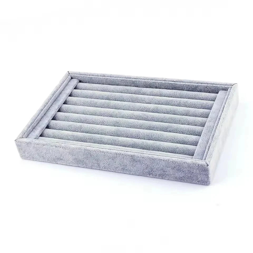 Ring 50-80PCS Jewelry Holder Tray Organizer Box & Earring Display Velvet Case | eBay