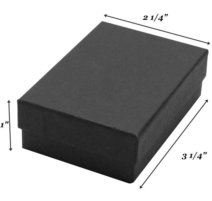 4 Sizes Matte Black Assorted Cotton Filled Jewelry Gift Boxes Packaging Crafts | eBay