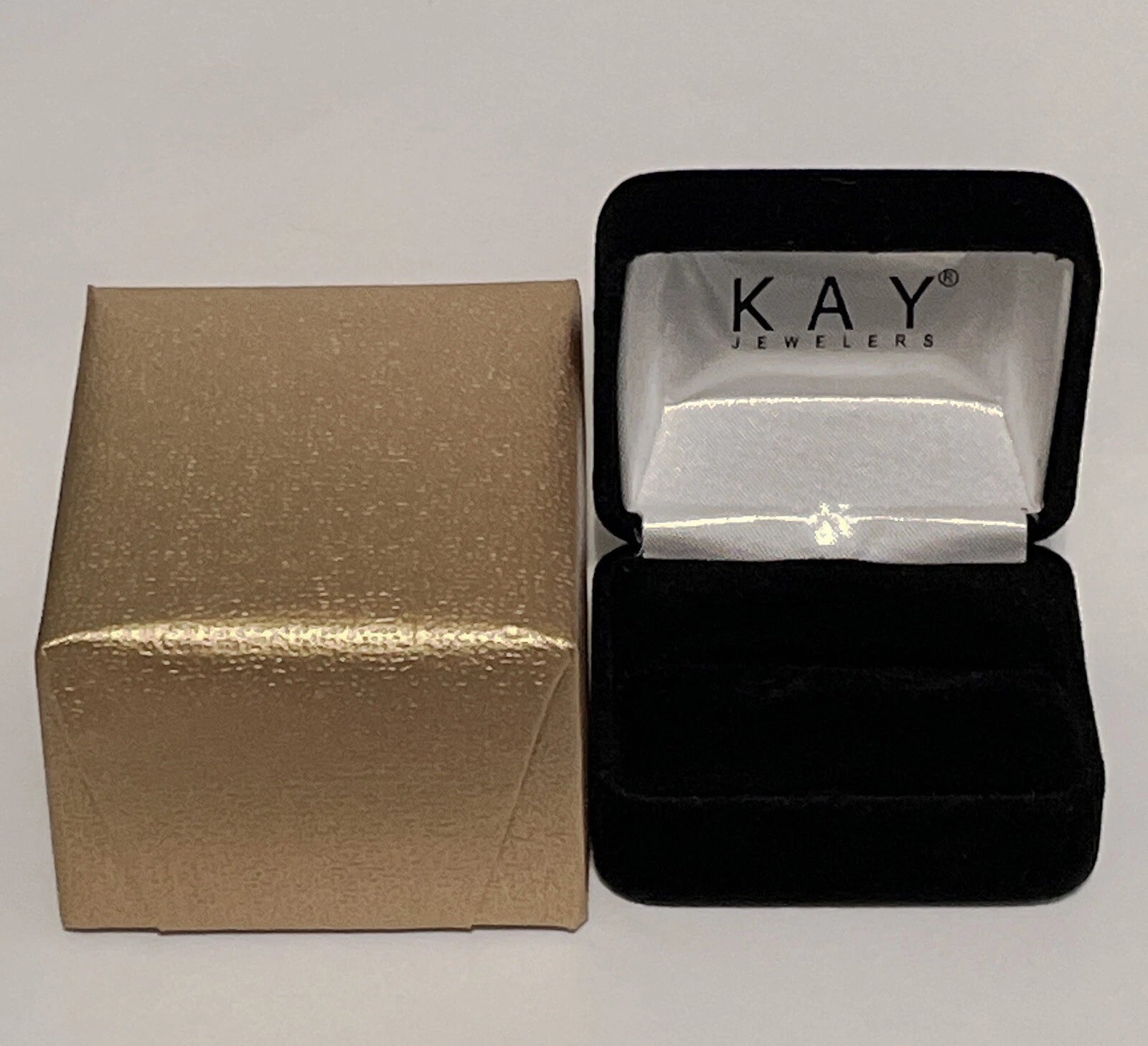 KAY Jewelers Velvet RING Presentation Box & Dustbox (ONE EMPTY)~NEW | eBay