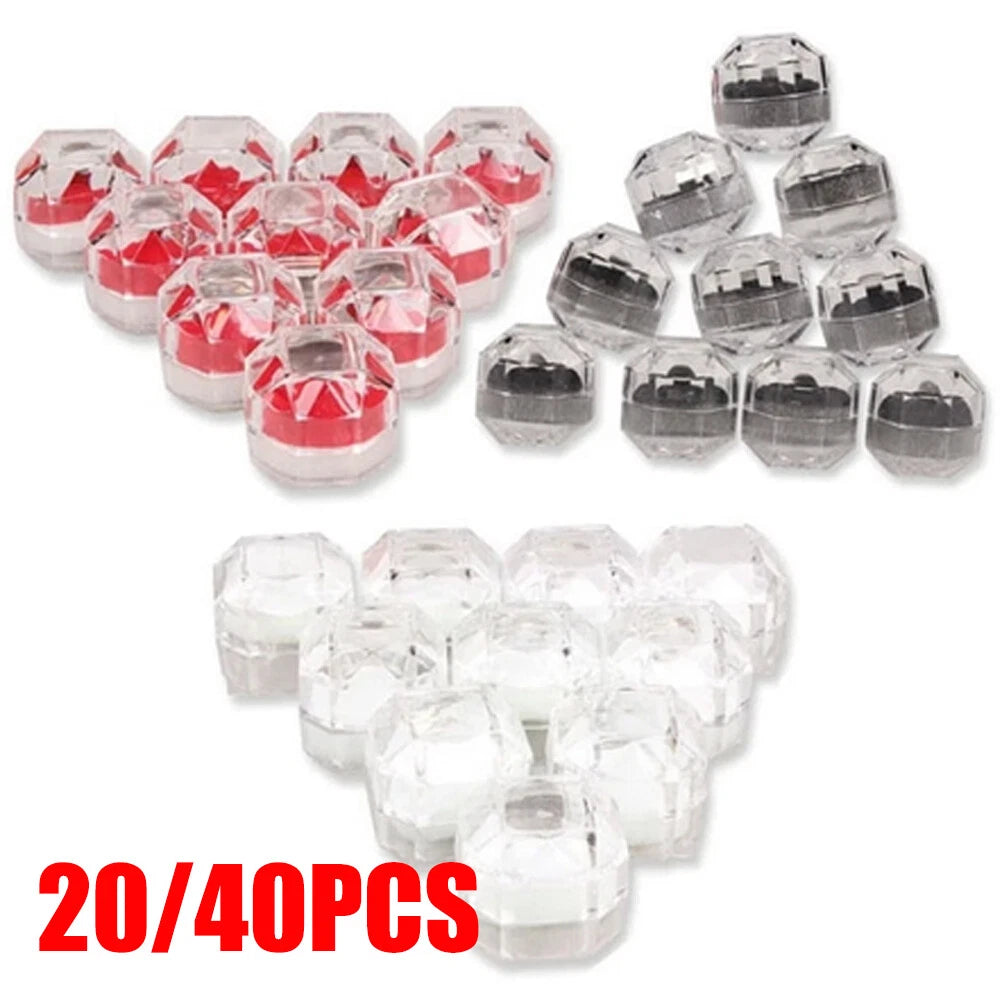 20/40PCS Wholesale Plastic Clear crystal Jewelry Ring Display Storage Boxes* | eBay