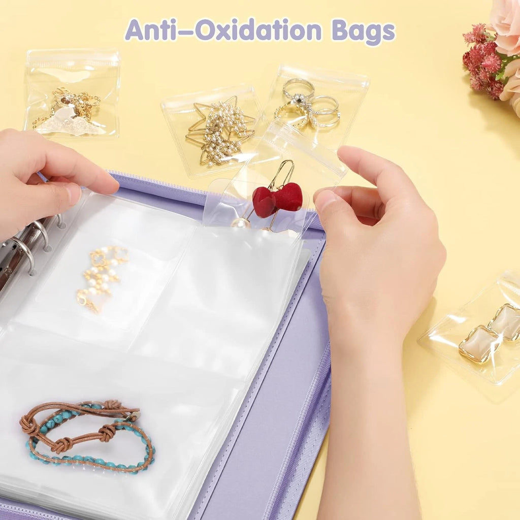 Jewelry Travel Organizer Case PU Leather Portable Jewelry Storage Book Bag | eBay