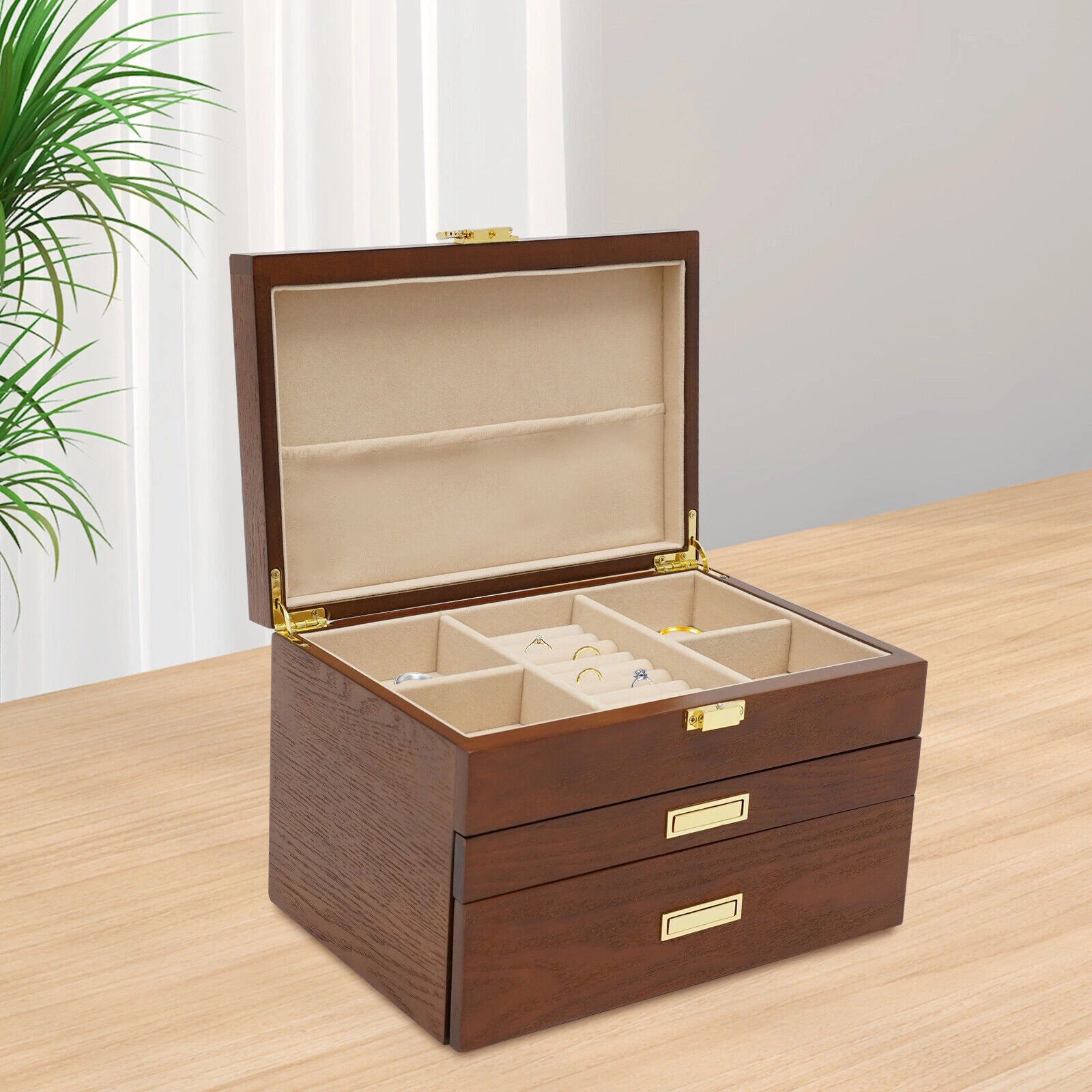 Jewelry Organizer Box,Jewelry Boxes for Storage Earrings Rings Necklace Bracelet | eBay