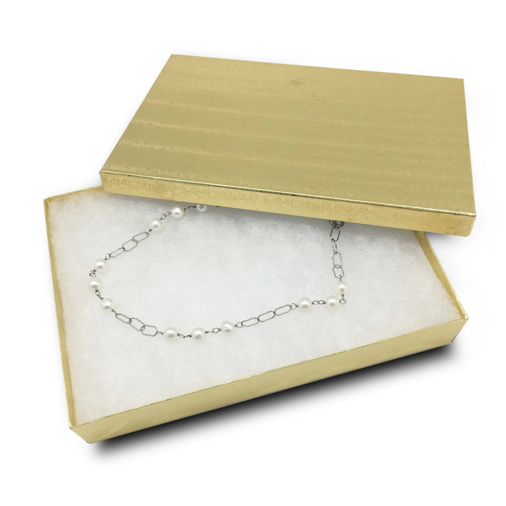 100pc Cardboard Paper JEWELRY GIFT BOX w/ Cotton Padding Insert - Gold - 11 Size | eBay