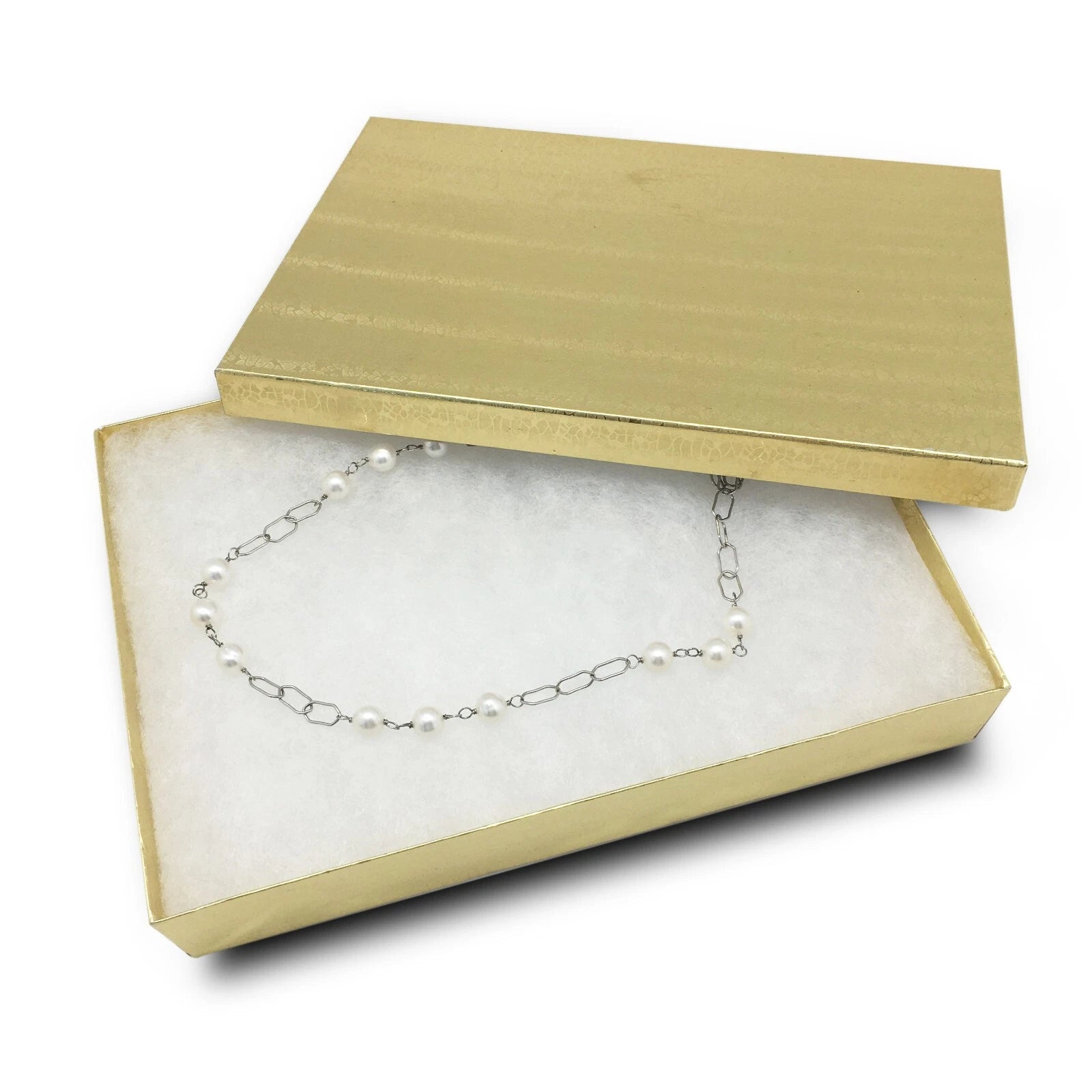 100pc Cardboard Paper JEWELRY GIFT BOX w/ Cotton Padding Insert - Gold - 11 Size | eBay