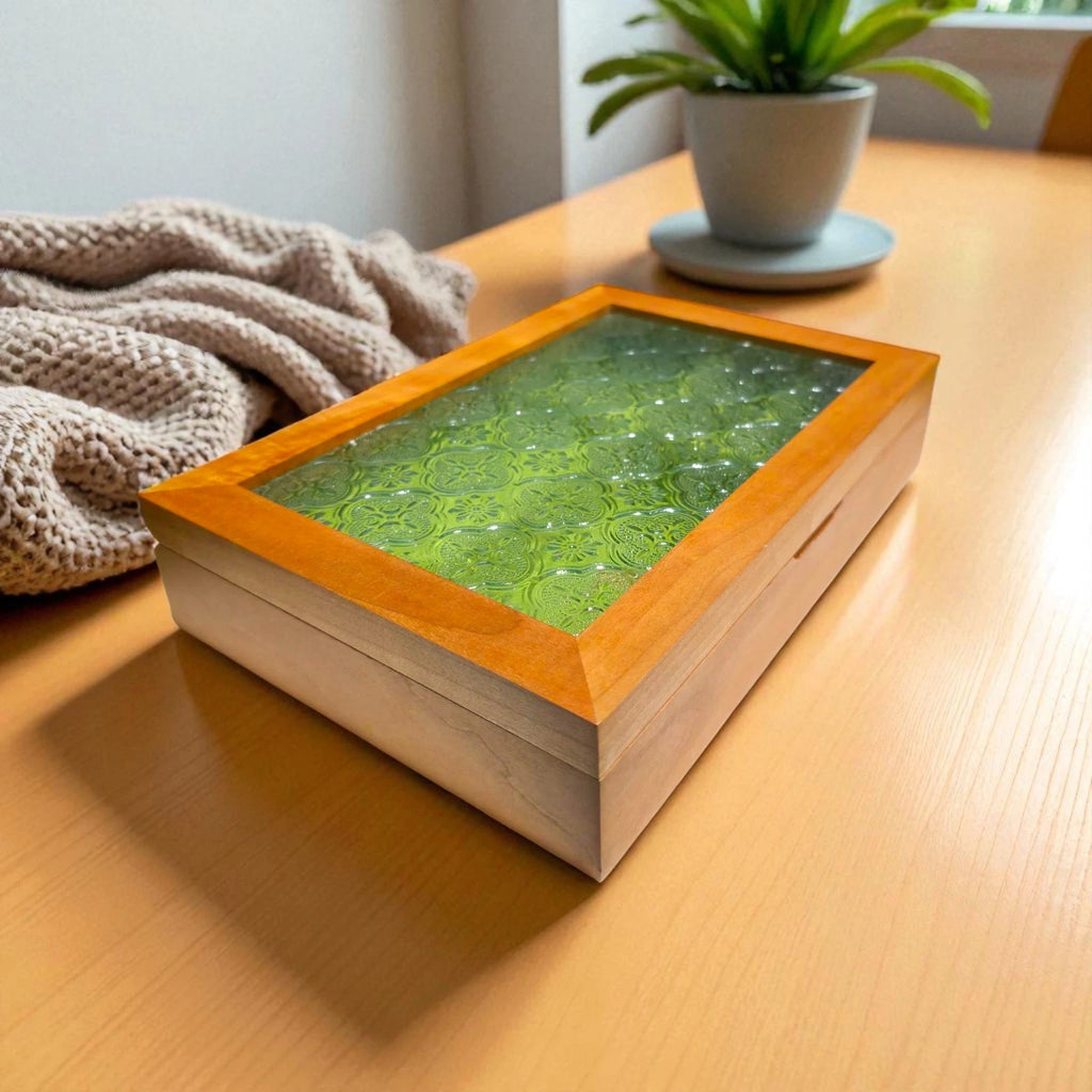 Cherry Wood Jewelry Box Magnetic Closure Elegant Gift for Women Jewelry Storage | eBay