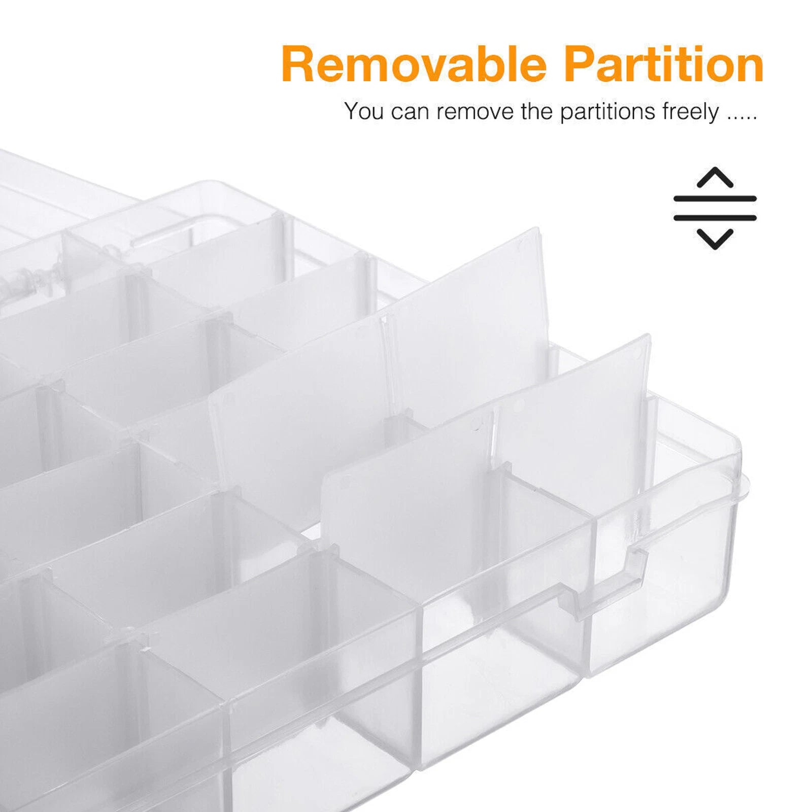 36 Grids 4 Pack Clear Plastic Organizer Box Craft Storage Compartment Container | eBay