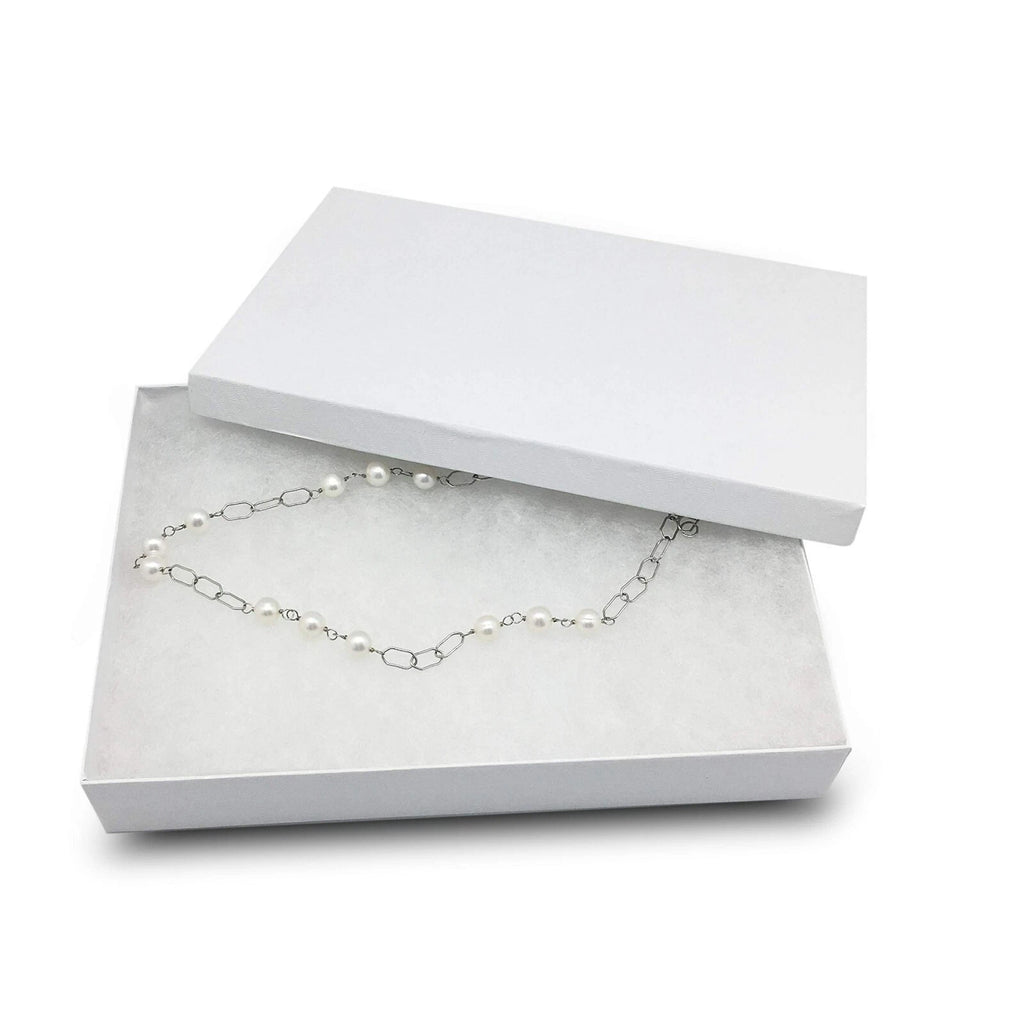 100pc Cardboard Paper JEWELRY GIFT BOX Cotton Padding Insert White Swirl 11 Size | eBay