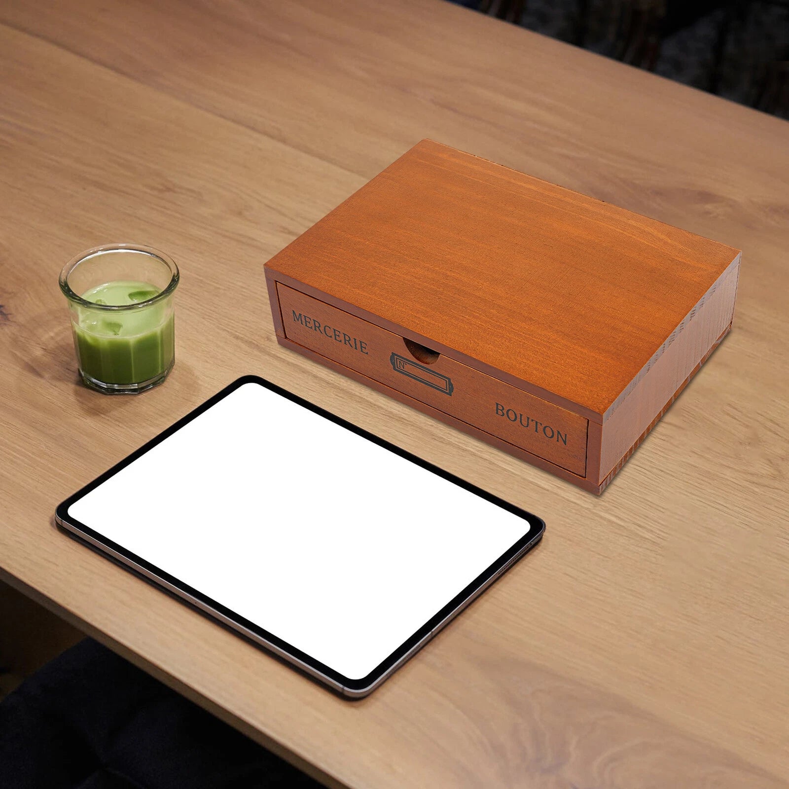 Single-Drawer Storage Box, Wooden Desktop Jewelry Organizer, Desktop Drawer Box | eBay