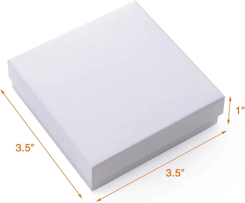 GEFTOL Jewelry Gift Boxes 96 Pack 3.5x3.5x1 Inch Cardboard Jewelry Boxes (White) | eBay