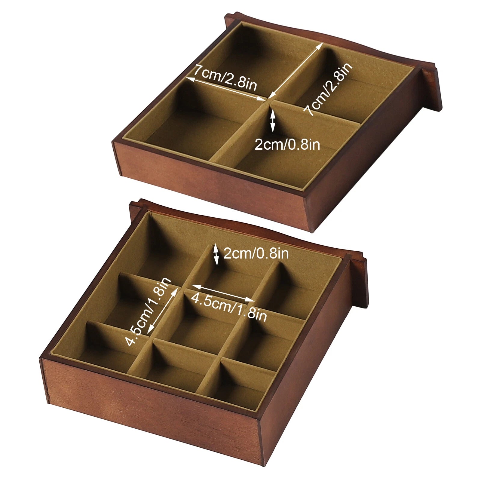 Wooden 5 - Layer Large 4 Drawers Jewelry Box Fit Wowen With Mirror Organizer Box | eBay