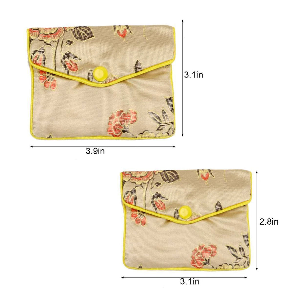 12Pcs Fancy Silk Chinese Jewelry Storage Purse Pouches Zipper Gift Bags Pouch US | eBay