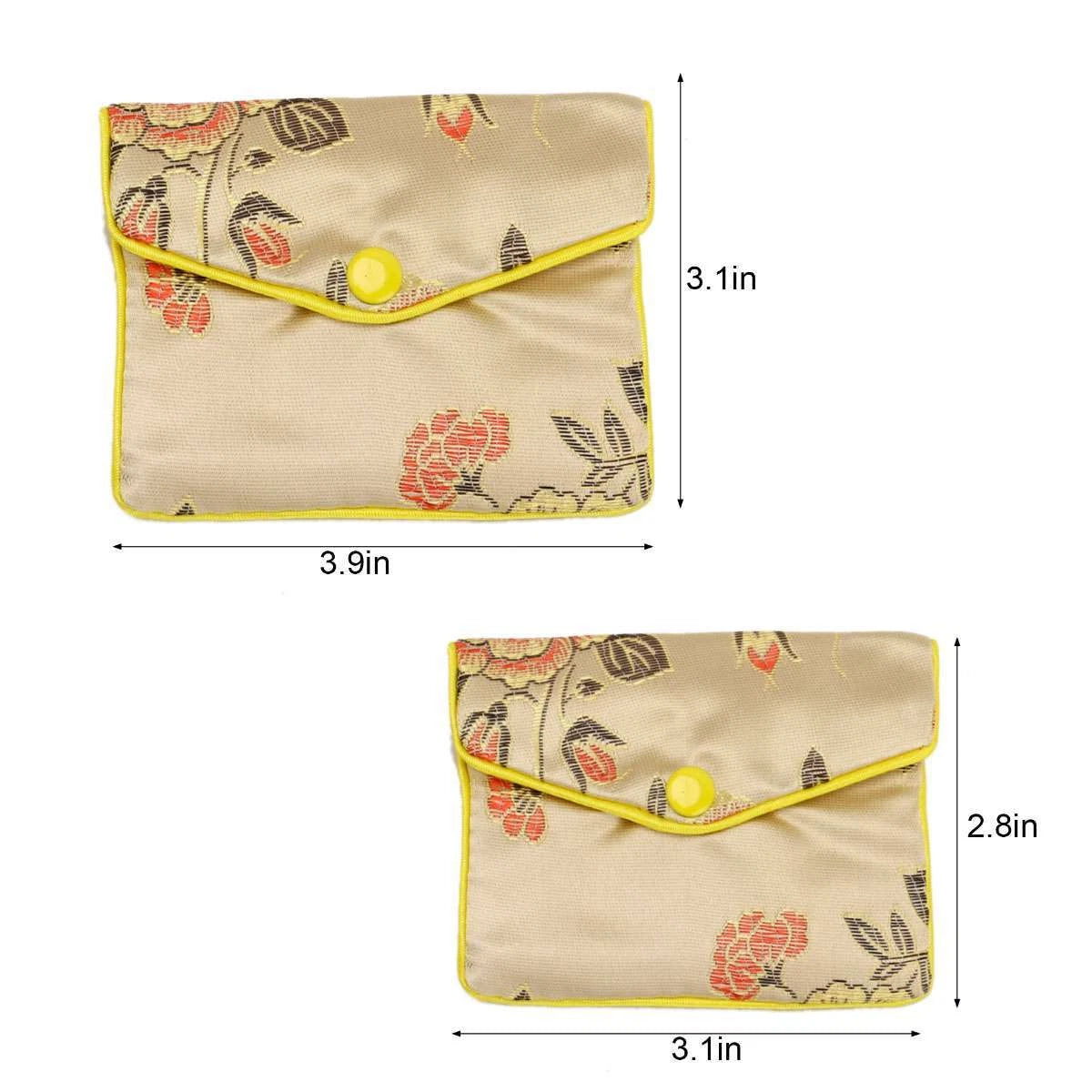 12Pcs Fancy Silk Chinese Jewelry Storage Purse Pouches Zipper Gift Bags Pouch US | eBay