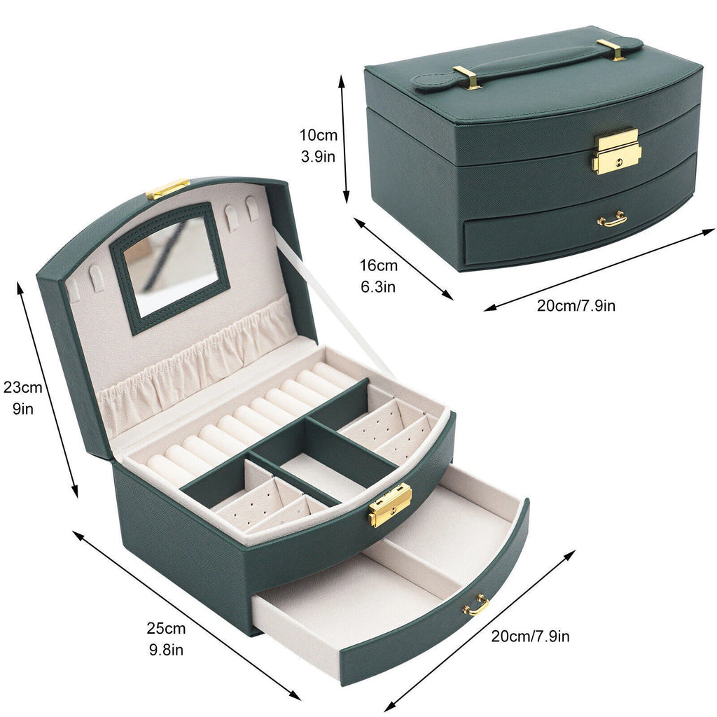 Jewelry Storage Case Drawer Jewelry Box Organizer for Women Girls Large | eBay