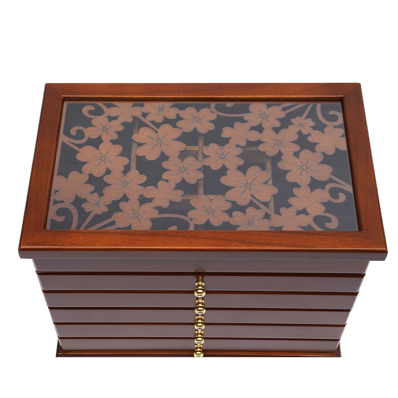 6-Layer Jewelry Storage/Collection Box Wooden Jewelry Organizer Case US | eBay